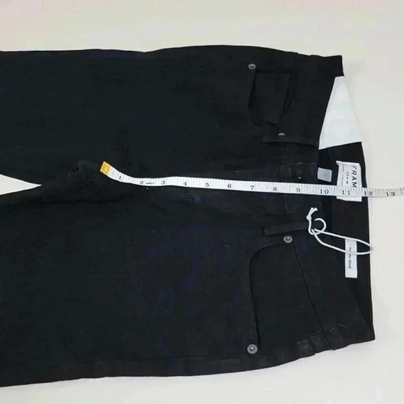 Frame L’Homme Black Low Rise Skinny Jeans In Noir - Picture 7 of 14
